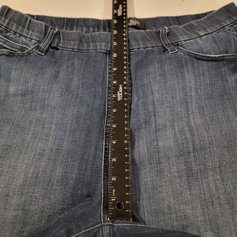 Judy Blue Jean Shorts Womens 3XL High‎ Rise Pull On Fringed Stretch Denim Shorts - Picture 6 of 8
